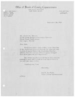1964-09-24 - Letter from Lou F. La Porta to Donald Dawson