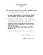 1972-04-06 - Rules and procedures for use of the HDPL exhibit room