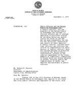 1975-09-03 - Letter and opinion from Robert List to Howard E. Barrett