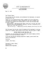 1982-05-13 - Letter from Dale Starr to HDPL regarding fire safety standards