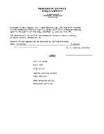 1982-11-29 - Library board meeting agenda