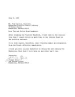 1985-07-08 - Letter from Joanne Zorio to HDPL Board of Trustees members