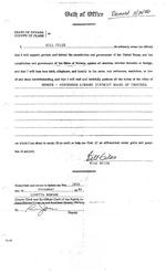 1986-11-18 - Oath of Office signed by Bill Giles
