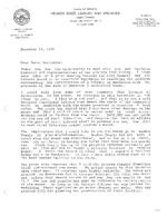 1986-11-19 - Letter from Joan G. Kerschner to Mayor Kesterson