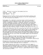 1989-06-30 - Grant request for reference collection development and services
