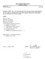 1990-03-02 - Library board meeting agenda