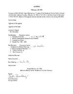 1999-02-18 - Library board meeting agenda