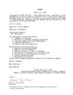 1999-04-08 - Library board meeting agenda