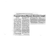 2000-11-28 - Newspaper article about HDPL and Clark County Museum