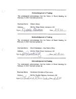 2001-02-08 - Acknowledgements of posting