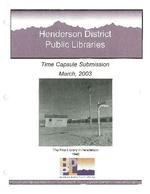2003-03-01 - HDPL time capsule submission