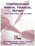 2003-06-30 - HDPL comprehensive annual financial report