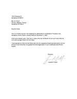 2003-12-31 - Letter of resignation from HDPL Board member Leonard F. Smith