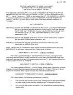 2005-09-20 - Second amendment to lease agreement between the City of Henderson and HDPL