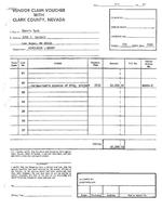 1985-09-06 - Vendor claim voucher and invoice
