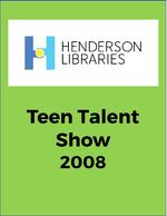 Henderson Libraries' 3rd Annual Teen Talent Show, High School, Aaron Boynton plays and sings "Spoke", 2008