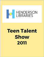 Henderson Libraries' 6th Annual Teen Talent Show, Middle School, Tristan Sanders sings "Alone", 2011