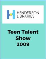 Henderson Libraries' 4th Annual Teen Talent Show, Middle School, Tristan Kountz plays "Andante", 2009