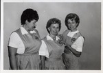 Photograph of three members of the Rose de Lima Hospital Auxiliary, Henderson