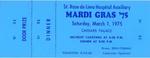 Mardi Gras 1975, $100 ticket