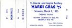 Mardi Gras 1975, $50 ticket
