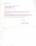 Letters regarding the 1976 Mardi Gras Ball