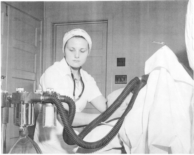 Photograph of Clara McCoig at Rose de Lima Hospital