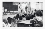 Photograph of Sister Robert Joseph working in a classroom, Henderson