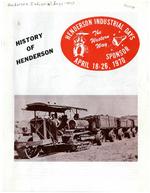 Henderson Industrial Days, 1970 - Bulletin and Schedule of Events
