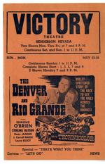 Victory Theatre Handbill, May 1952