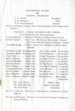 Basic Elementary School Dedication Program, February 18, 1954