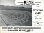 Basic Magnesium Plant - Townsite Housing Brochure, 1946