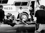 Photograph of President John F. Kennedy enroute to the Las Vegas Convention Center, September 28, 1963