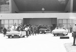 Photograph of President John F. Kennedy arriving at the Las Vegas Convention Center, September 28, 1963