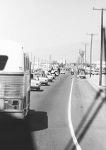 Photograph of President John F. Kennedy's motorcade in Las Vegas, September 28, 1963