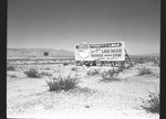 Photograph of a billboard promoting the Henderson-Boulder cutoff, Henderson