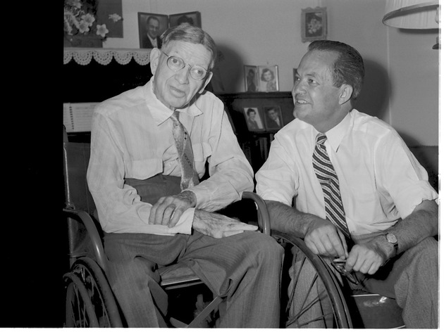 Photograph of Chester Earl Giblin and Alan Bible, Henderson, 1956