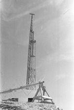Photographs of the television transmitter tower antenna, Black Mountain, Henderson, July 1, 1967
