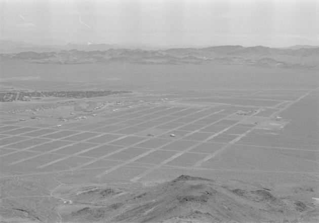 Aerial photograph of Henderson, Nevada looking southeast, July 1, 1967