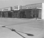Photograph of Henderson Plaza businesses along Boulder Highway, 1970