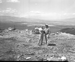 Photograph of construction workers on Black Mountain, April 20, 1967