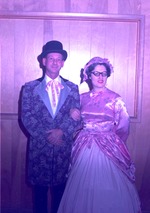 Photograph of Clinton Lyons and Selma Bartlett in costume for Industrial Days, Henderson