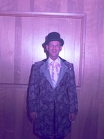 Photograph of Clinton Lyons in costume for Industrial Days, Henderson
