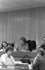 Photograph of City Council members at a meeting, Henderson, 1967