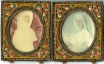 Photograph of framed portraits of Sister Madonna