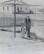 Photograph of Stephen Fleming and Gail Scott as children, Henderson, 1943