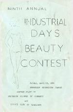 Industrial Days Beauty Contest program, 1960