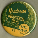 Industrial Days button, April 1962