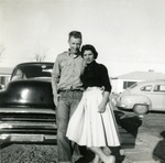 Photograph of Juana Williams Blackburn with her husband, Deke, Henderson, 1955