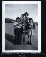 Photograph of Juana Williams with her siblings at Manganese Ore, Henderson, 1943
